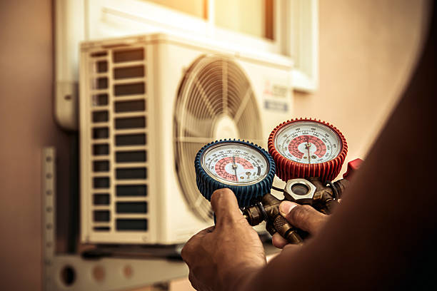 Professional Hvac Installation technician working in Waterboro, ME